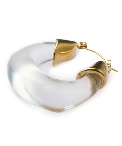 CENE(セネ)の「【CENE】セネ/カラークリアフープ(ピアス(両耳用)・レディース・グリーン/ホワイト/クリア・FREE)」の18枚目の写真