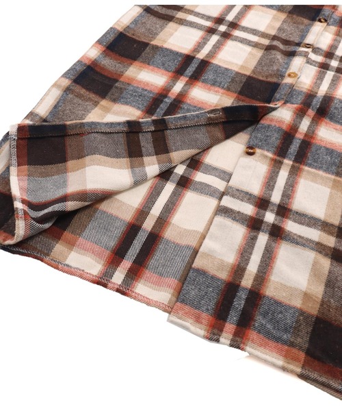 anap mimpi（アナップミンピ）の「ベイクカラーロング起毛シャツワンピース（ワンピース・レディース・ブラウン/オレンジ・FREE）」の16枚目の写真