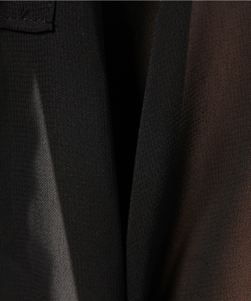 603（ロクマルサン）の「603 シフォンビックシャツ（シャツ/ブラウス・レディース・ホワイト/ブラック・FREE）」の3枚目の写真