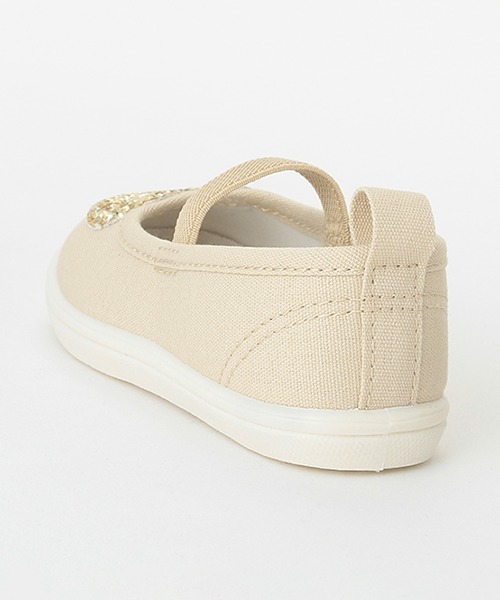 petit main(プティマイン)の「ハートシューズ(ローファー・キッズ・アイボリー/ブラック・15cm/16cm/14cm/18cm/17cm)」の8枚目の写真