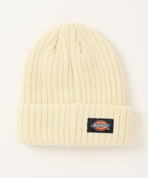 Dickies（ディッキーズ）の「【DICKIES/ディッキーズ】ワッペンロゴ　KIDS　ニットワッチ 　ビーニー（ニットキャップ/ビーニー・キッズ・ネイビー/ブラック/オフホワイト・FREE）」の4枚目の写真