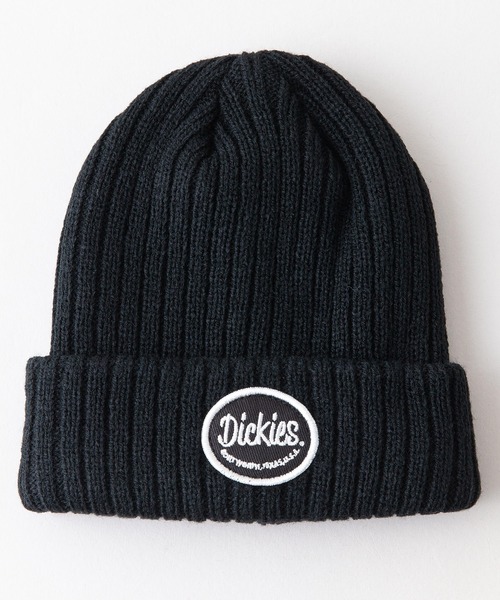 Dickies（ディッキーズ）の「【DICKIES/ディッキーズ】ワッペンロゴ　KIDS　ニットワッチ 　ビーニー（ニットキャップ/ビーニー・キッズ・ネイビー/ブラック/オフホワイト・FREE）」の3枚目の写真