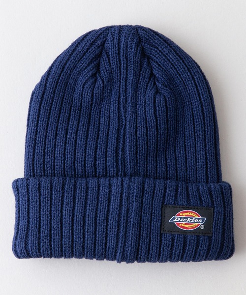 Dickies（ディッキーズ）の「【DICKIES/ディッキーズ】ワッペンロゴ　KIDS　ニットワッチ 　ビーニー（ニットキャップ/ビーニー・キッズ・ネイビー/ブラック/オフホワイト・FREE）」の9枚目の写真