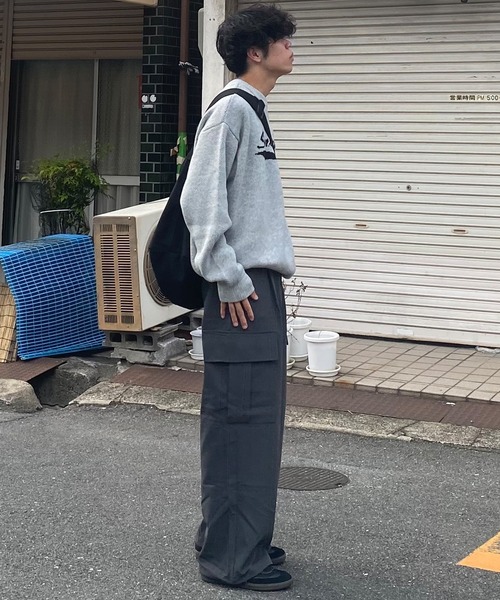 Snap club(スナップクラブ)の「【Snap club】ロゴジャガードスウェットライクニット(ニット/セーター・レディース・ブルー/グレー/ブラック/レッド・L/M)」の18枚目の写真