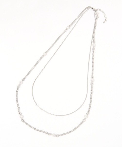 LEPSIM(レプシィム)の「【jours heureux】チェーン2連パールネックレス 979698(ネックレス・レディース・ゴールド/シルバー・ONE SIZE)」の3枚目の写真
