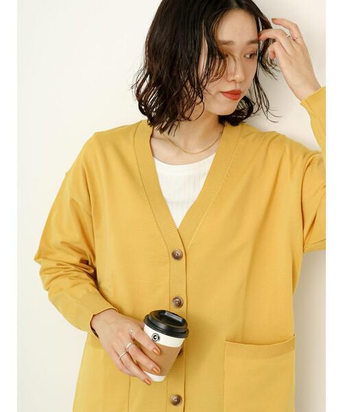 Samansa Mos2 blue（サマンサモスモスブルー）の「スポンジVネック