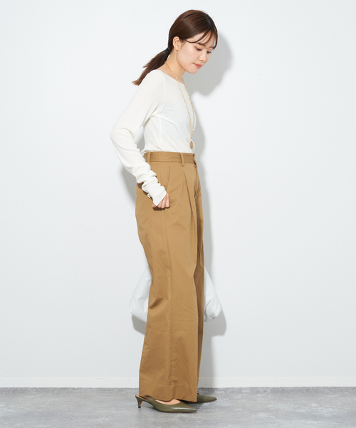 プラージュ　Plage Organic jersey プルオーバー プラージュ Plage dolman jersey プルオーバー （ブラック