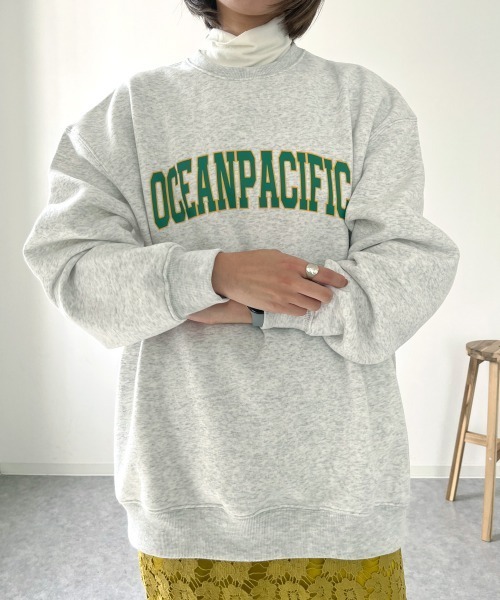 Ocean Pacific(オーシャンパシフィック)の「【OP:オーピー】ロゴクルースウェット トレーナー カレッジ ユニセックス(スウェット・メンズ・ヘザーグレー/グリーン・LARGE/MEDIUM/X-LARGE)」の10枚目の写真