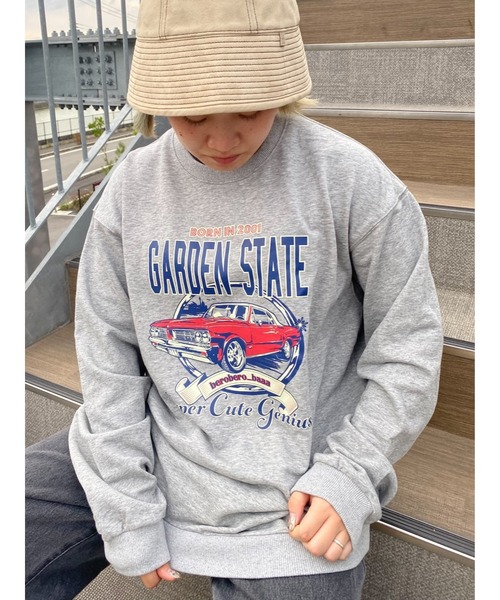 DEVICE(デバイス)の「【DEVICE×佐藤かれん】ルーズグラフィック CARプリント 裏毛 スウェット トレーナー(スウェット・レディース・グレー・FREE)」の11枚目の写真