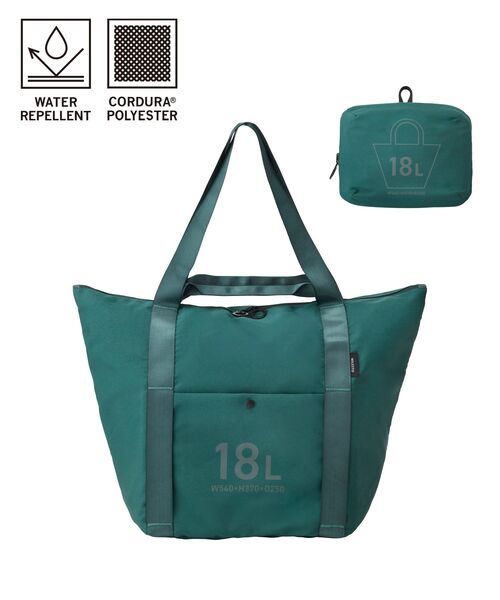 TRAVEL SHOP MILESTO(トラベルショップミレスト)の「MILESTO UTILITY ポケッタブルトートバッグ 18L(トートバッグ・レディース・ブラック/グレー系その他/グレイッシュベージュ/グリーン/オレンジ/ネイビー・フリ-)」の5枚目の写真