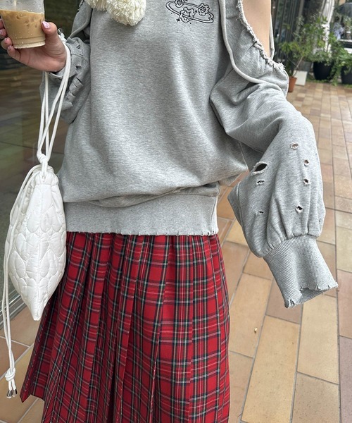 Alley by w closet(アリーバイダブルクローゼット)の「【Alley】ハートキルト巾着バック(ハンドバッグ・レディース・ブラック/オフホワイト/ピンク/シルバー/ライム/ピンク系その他・FREE)」の8枚目の写真