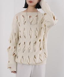 SHENERY | 透かし柄ニットプルオーバー(ニット/セーター)