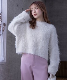 clear | ウール混ショートニットトップス≪2023AW新作≫(ニット/セーター)