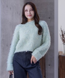 clear | ウール混ショートニットトップス≪2023AW新作≫(ニット/セーター)