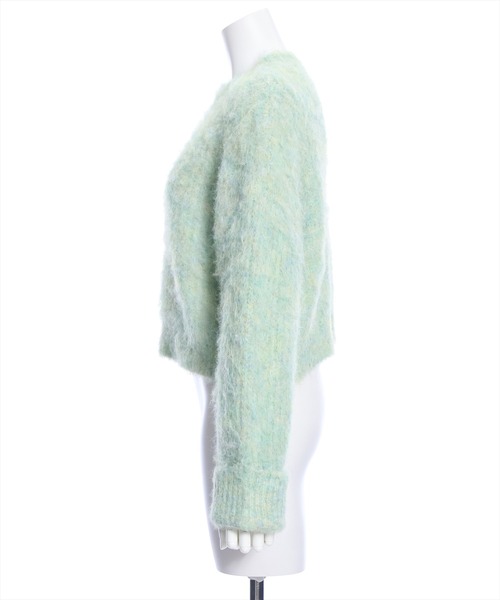 clear（クリア）の「ウール混ショートニットトップス（ニット/セーター・レディース・アイボリー/ライトカーキ/ミント・F）」の5枚目の写真