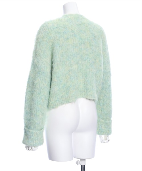 clear（クリア）の「ウール混ショートニットトップス（ニット/セーター・レディース・アイボリー/ライトカーキ/ミント・F）」の6枚目の写真