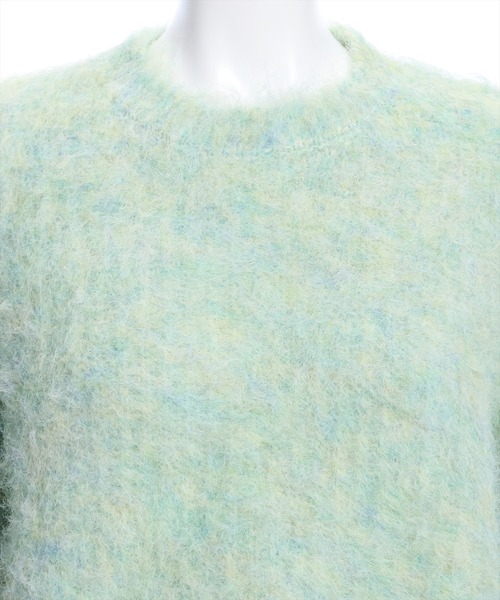 clear（クリア）の「ウール混ショートニットトップス（ニット/セーター・レディース・アイボリー/ライトカーキ/ミント・F）」の8枚目の写真