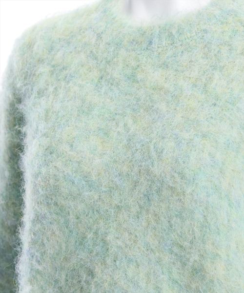 clear（クリア）の「ウール混ショートニットトップス（ニット/セーター・レディース・アイボリー/ライトカーキ/ミント・F）」の12枚目の写真