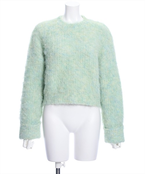 clear（クリア）の「ウール混ショートニットトップス（ニット/セーター・レディース・アイボリー/ライトカーキ/ミント・F）」の18枚目の写真