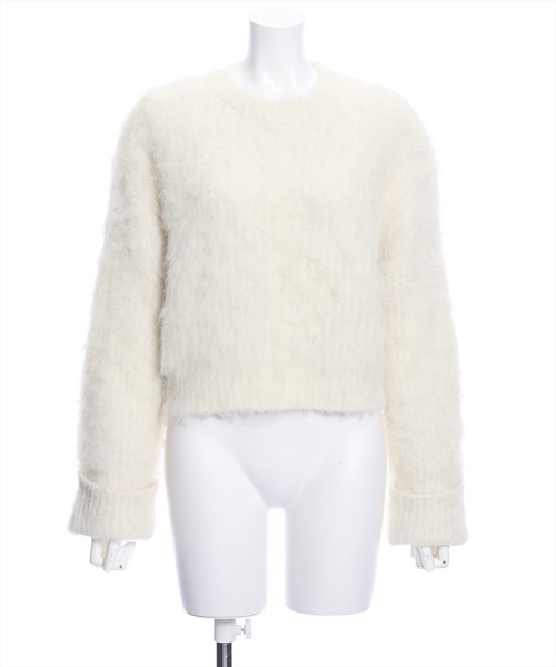 clear（クリア）の「ウール混ショートニットトップス（ニット/セーター・レディース・アイボリー/ライトカーキ/ミント・F）」の15枚目の写真