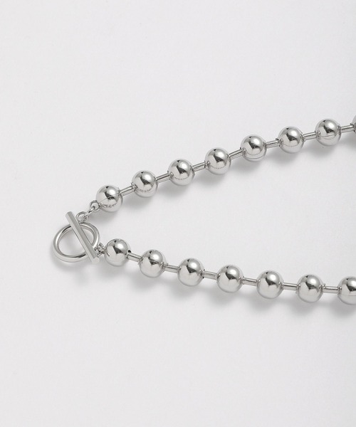 PAGEBOY（ページボーイ）の「SUSボールチェーンネックレス（ネックレス・レディース・シルバー/ブラック・FREE）」の19枚目の写真