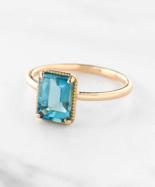 SCENT OF FLOWER RING K18 イエローゴールド ブルートパーズ 指輪（リング）｜TOCCA（トッカ）