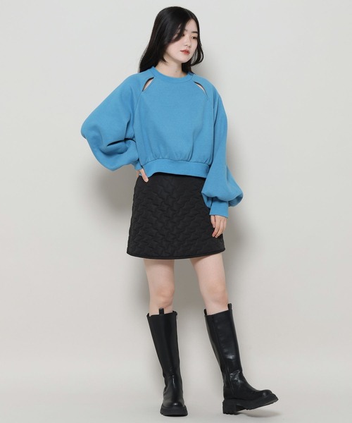 3.3 Field Trip (3.3フィールドトリップ)の「3.3 Field Trip/キルティングスカート 2980757(スカート・レディース・パープル/ホワイト/ブラック・FREE)」の10枚目の写真