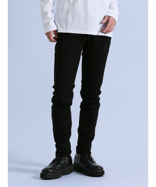 semantic design(セマンティックデザイン)の「*セマンティックデザイン 裏起毛ストレッチ スキニーパンツ 黒(チノパンツ・メンズ・ブラック・X-LARGE/LARGE/MEDIUM/S)」の1枚目の写真