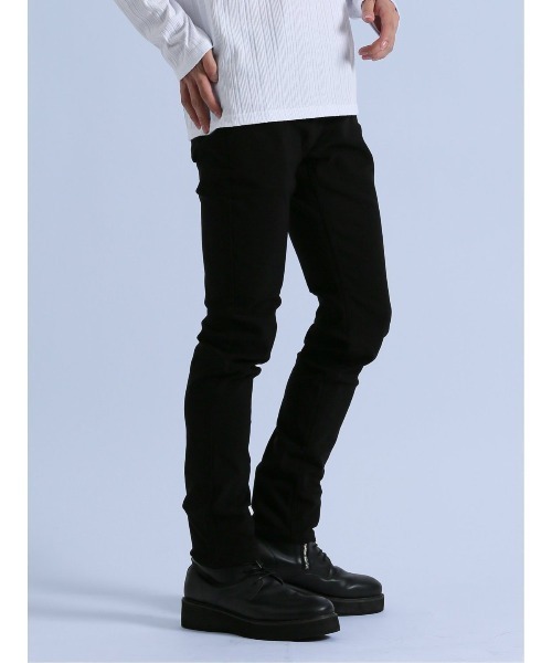 semantic design(セマンティックデザイン)の「*セマンティックデザイン 裏起毛ストレッチ スキニーパンツ 黒(チノパンツ・メンズ・ブラック・X-LARGE/LARGE/MEDIUM/S)」の4枚目の写真