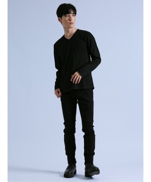 semantic design(セマンティックデザイン)の「*セマンティックデザイン 裏起毛ストレッチ スキニーパンツ 黒(チノパンツ・メンズ・ブラック・X-LARGE/LARGE/MEDIUM/S)」の12枚目の写真