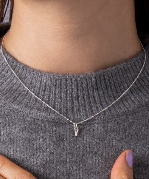 SETUP7（セットアップセブン）の「【SETUP7】イニシャルネックレス シルバー925 SSS（ネックレス・レディース・R/N/M/A/H/S/E/T/Y/K・FREE）」の10枚目の写真