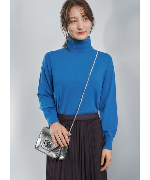 STYLE DELI（スタイルデリ）の「カラバリタートルネックニット（ニット/セーター・レディース・ダークオレンジ/ベージュ系その他/レッド系その他/ネイビー/ブルー系その他/ロイヤルブルー・M）」の4枚目の写真