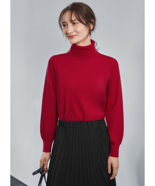 STYLE DELI（スタイルデリ）の「カラバリタートルネックニット（ニット/セーター・レディース・ダークオレンジ/ベージュ系その他/レッド系その他/ネイビー/ブルー系その他/ロイヤルブルー・M）」の5枚目の写真