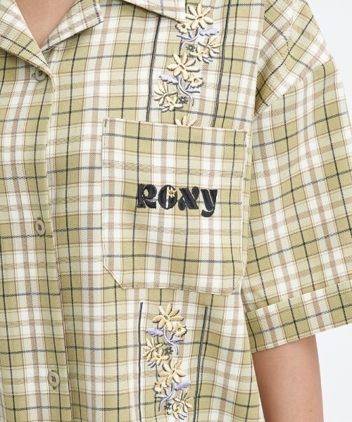 ROXY(ロキシー)の「WALKING ON AIR/ロキシーマルチ柄ゆったりシルエットキューバシャツ(シャツ/ブラウス・レディース・パープル/マルチ/ナチュラル・MEDIUM/LARGE/SMALL)」の11枚目の写真