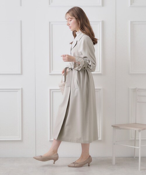 couture brooch キャンディースリーブロングトレンチコート　42 couture brooch（クチュールブローチ）の「◇【2024春新作/撥水加工