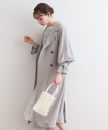 couture brooch | 【2024春新作/撥水加工】キャンディースリーブロングトレンチコート(トレンチコート)