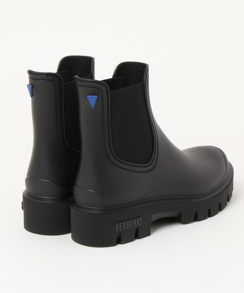 VERBENAS（ベルベナス）の「【VERBENAS/ベルベナス】レインブーツ　サイドゴア（レインシューズ・レディース・ブラック×カーキ/ブラック/ホワイト×ブラック・36/38/37）」の4枚目の写真