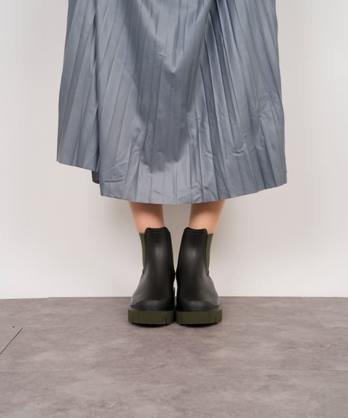VERBENAS（ベルベナス）の「【VERBENAS/ベルベナス】レインブーツ　サイドゴア（レインシューズ・レディース・ブラック×カーキ/ブラック/ホワイト×ブラック・36/38/37）」の19枚目の写真