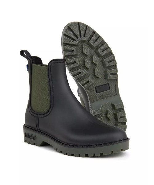 VERBENAS（ベルベナス）の「【VERBENAS/ベルベナス】レインブーツ　サイドゴア（レインシューズ・レディース・ブラック×カーキ/ブラック/ホワイト×ブラック・36/38/37）」の21枚目の写真