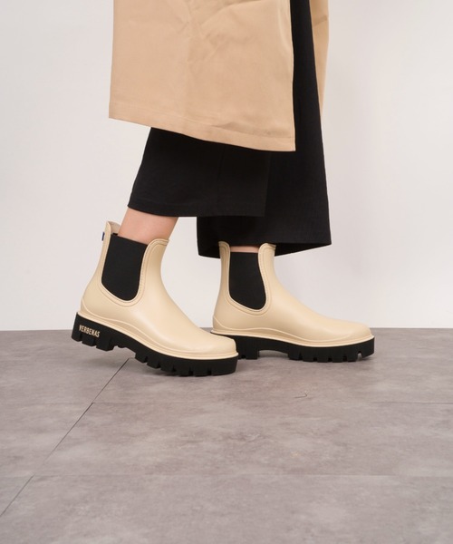 VERBENAS（ベルベナス）の「【VERBENAS/ベルベナス】レインブーツ　サイドゴア（レインシューズ・レディース・ブラック×カーキ/ブラック/ホワイト×ブラック・36/38/37）」の14枚目の写真