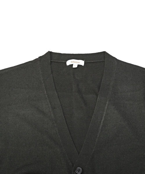 LUXSTYLE(ラグスタイル)の「カシミヤタッチカーディガン(カーディガン/ボレロ・メンズ・ベージュ/ブラック/グレー系その他・M/L/XL)」の16枚目の写真