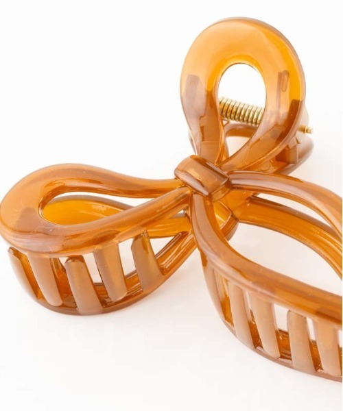 Casselini(キャセリーニ)の「Casselini(キャセリーニ)リボンへアバンス(バレッタ/ヘアクリップ・レディース・ホワイト/ブラック/ブラウン/クリア・FREE)」の15枚目の写真