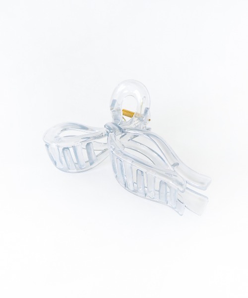 Casselini(キャセリーニ)の「Casselini(キャセリーニ)リボンへアバンス(バレッタ/ヘアクリップ・レディース・ホワイト/ブラック/ブラウン/クリア・FREE)」の7枚目の写真