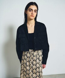 GRACE CONTINENTAL（グレースコンチネンタル）の「クロップドミリタリージャケット（ミリタリージャケット）」