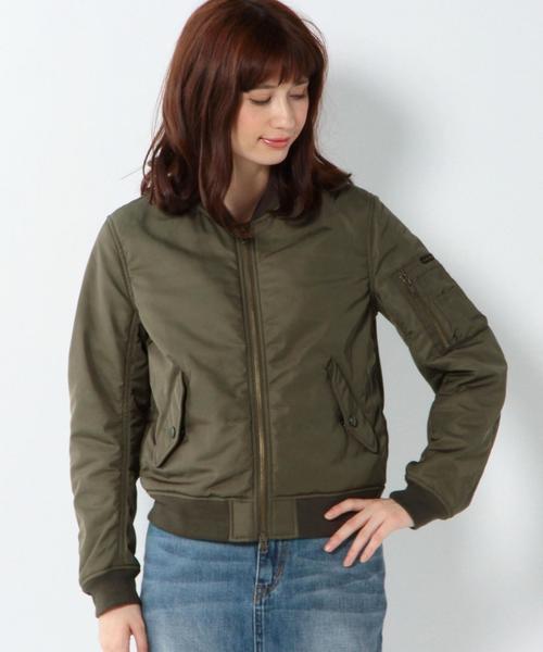 Another Edition（アナザーエディション）の「MA-1 ｼｮｰﾄ/AEBC　MA-1 ｼｮｰﾄ（MA-1・レディース・ブラック/オリーブ・SMALL/MEDIUM）」の20枚目の写真