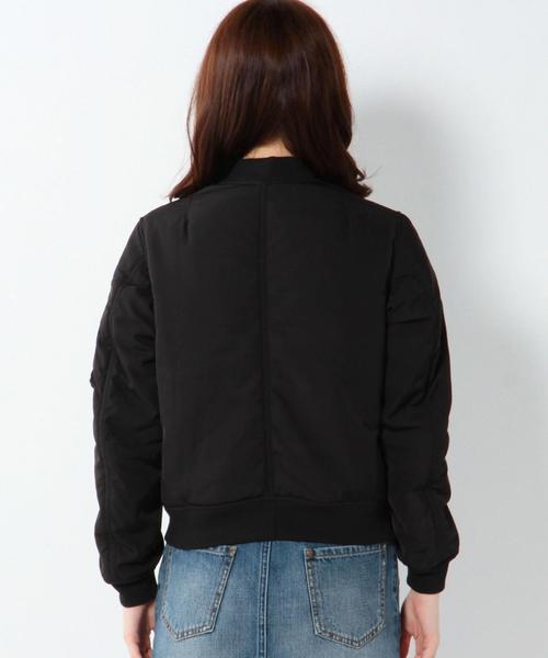 Another Edition（アナザーエディション）の「MA-1 ｼｮｰﾄ/AEBC　MA-1 ｼｮｰﾄ（MA-1・レディース・ブラック/オリーブ・SMALL/MEDIUM）」の8枚目の写真