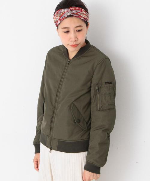 Another Edition（アナザーエディション）の「MA-1 ｼｮｰﾄ/AEBC　MA-1 ｼｮｰﾄ（MA-1・レディース・ブラック/オリーブ・SMALL/MEDIUM）」の4枚目の写真