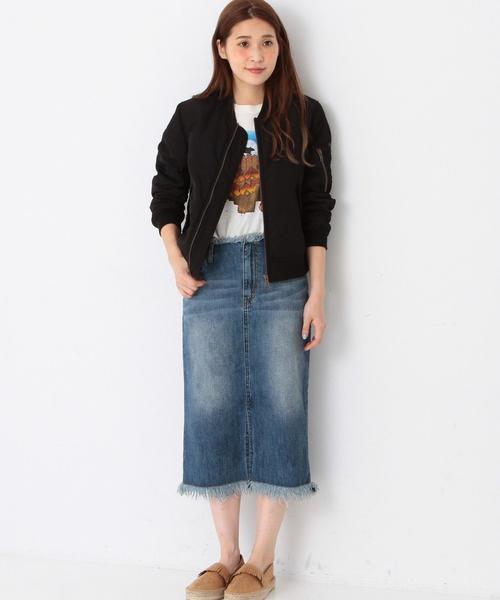 Another Edition（アナザーエディション）の「MA-1 ｼｮｰﾄ/AEBC　MA-1 ｼｮｰﾄ（MA-1・レディース・ブラック/オリーブ・SMALL/MEDIUM）」の6枚目の写真