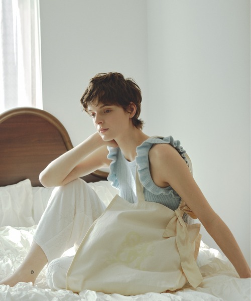 SNIDEL HOME（スナイデルホーム）の「エンブレムトートバッグ（トートバッグ・レディース・ブルー/ブラック/ピンク/ミント/イエロー/パープル・FREE）」の13枚目の写真