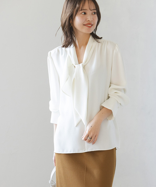 NOBLE アシンメトリーボウタイブラウス Noble(ノーブル)の「《追加》アシンメトリーボウタイブラウス
